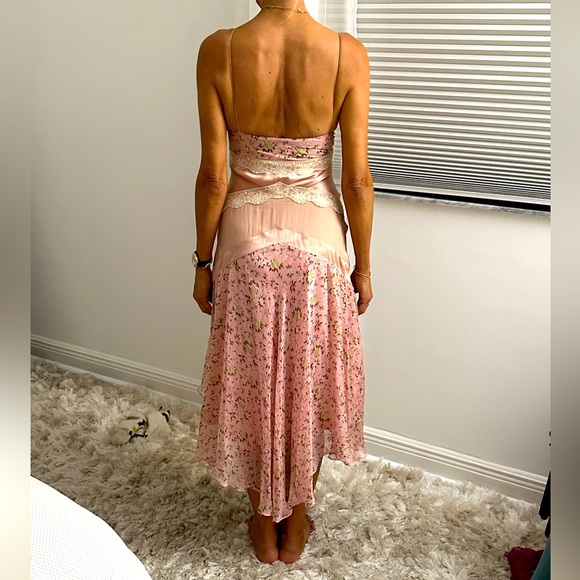 D&G Floral silk Chiffon dress size 40 - Picture 5 of 9